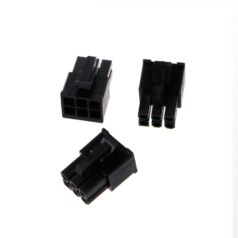 

50 Pcs 4.2mm 6P 6 Pin Male Power Connector For PC Computer PCI-E Plastic Shell P31E