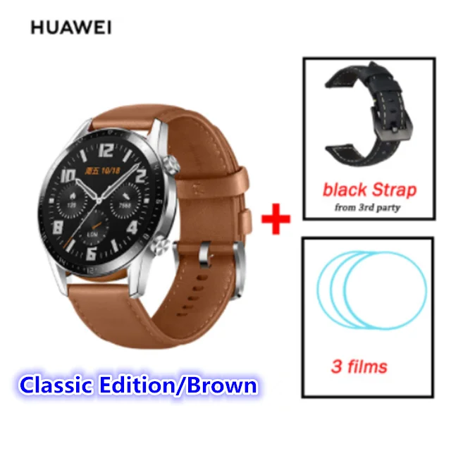 Новейшие часы huawei GT 2, умные часы с Bluetooth, умные часы 5,1, умные часы с функцией звонка и сердечного ритма - Цвет: Серебристый