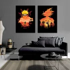 Аниме-фигурка, HD печать, холст, живопись, домашний декор, аниме плакат DBZ и ниндзя, Настенная картина для гостиной, фон, Настенный декор