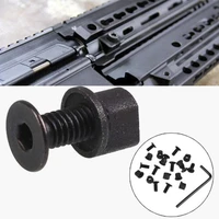 20pcs metal screw and nut replacement set fit rail sections for hunting keymod tactical mount base hunting gun accessories