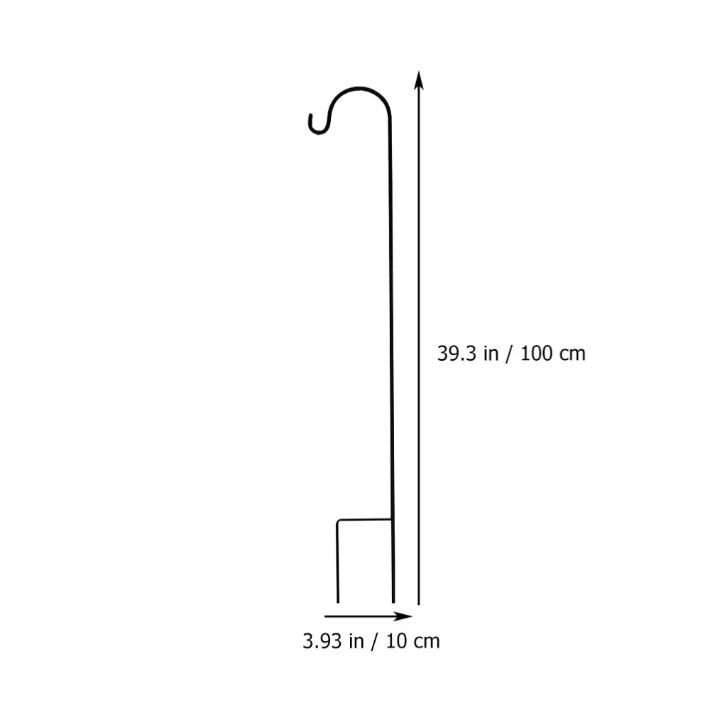 

1pc Practical Garden Flag Stand Pendant Hanging Pole Yard Banner Hook Plunger
