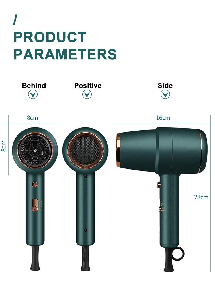 

Strong Wind Professional Hair dryer Salon Dryer Hot &Cold Wind Negative Ionic Hammer Blower Dry Electric Hair dryer