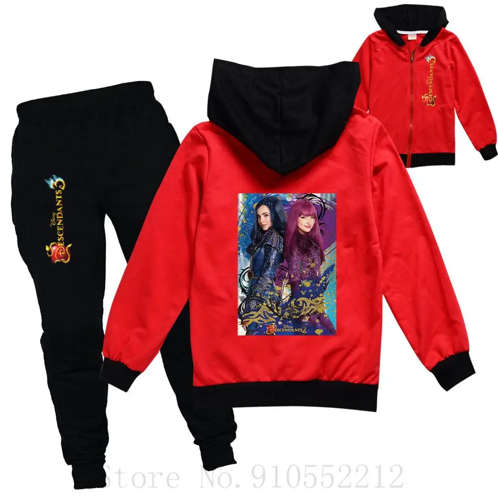 Детская одежда с мультяшным принтом куртка и брюки Спортивный Повседневный