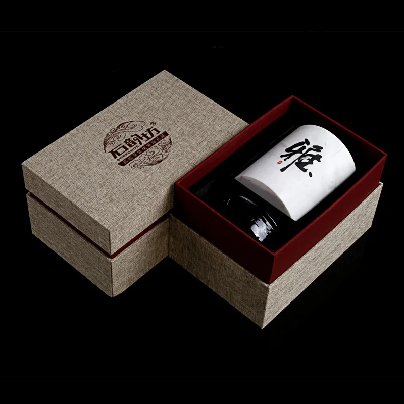 

Marble Pen Holder Creative Retro Simple Chinese Style Office Penholder Practical Send