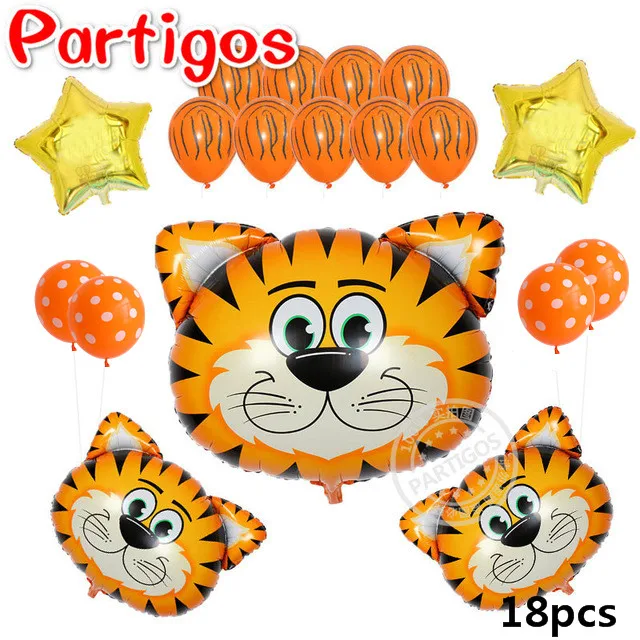 1 комплект 44*64 см корова тигр Зебра голова свиньи шары на ферме животные