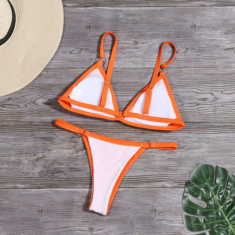 

Bikini 2020 New Summer Solid Bikini Set Low Waist Swimwear Women Brazilian Bathing Suit Sexy Swimsuit Female Brazilian Biquini