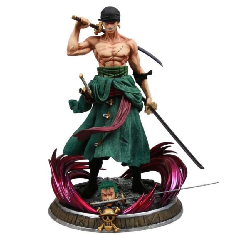 

39cm One Piece Three Swords Roronoa Zoro GK Figure Model Anime Statue Exquisite Collection Toy Luffy Friend Action Figma