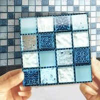 20pcs 10cm mosaic tile stickers wall stickers bathroom waterproof self adhesive wallpaper kitchen oil resistant adhesive paper