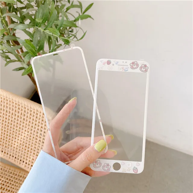

Закаленное 3d-стекло с мягкими краями для iPhone 7 8 Plus X XS Max XR 11 Pro Max