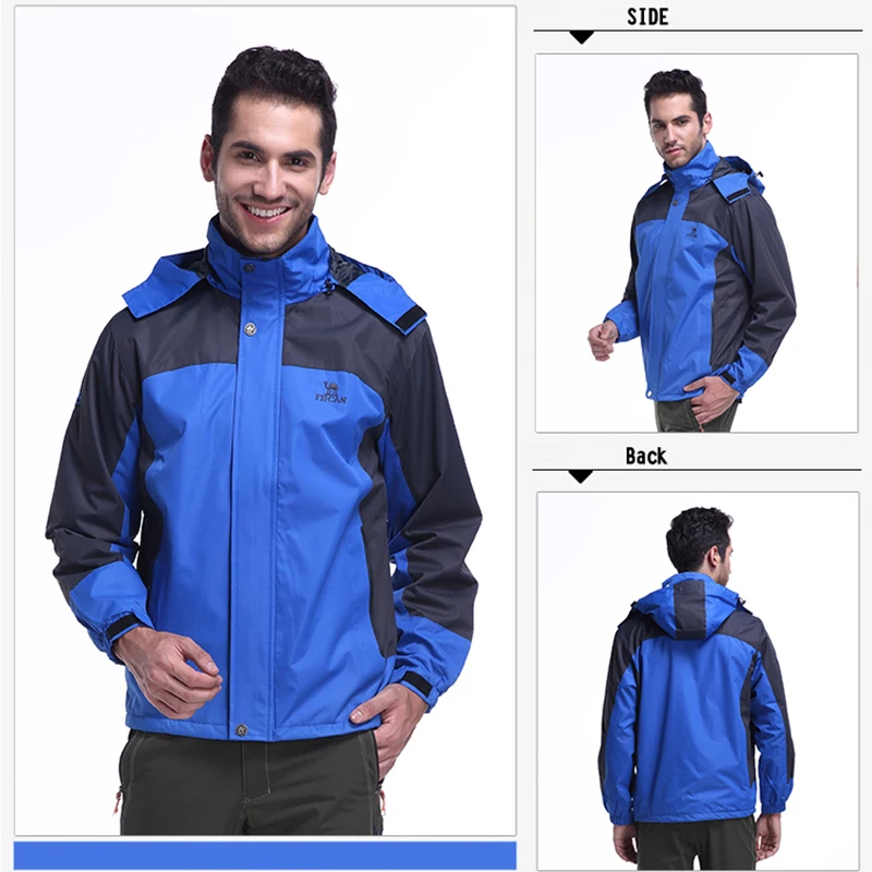 Winter Fleece Military Hiking Jackets Men Windproof Waterproof Outdoor Warm Rain Coat Male Hiking Camping Trekking Skiing Jacket
