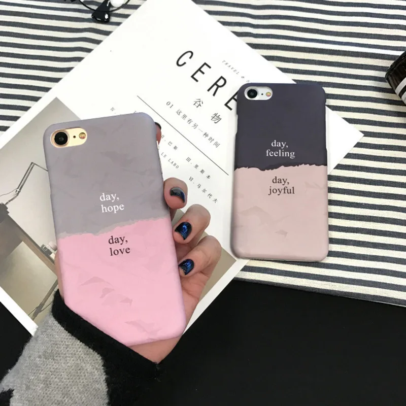 Colorblock macarons phone case for iPhone X XS XR XSMax 8 7 6 6S PluS matte half pack water protection cover |