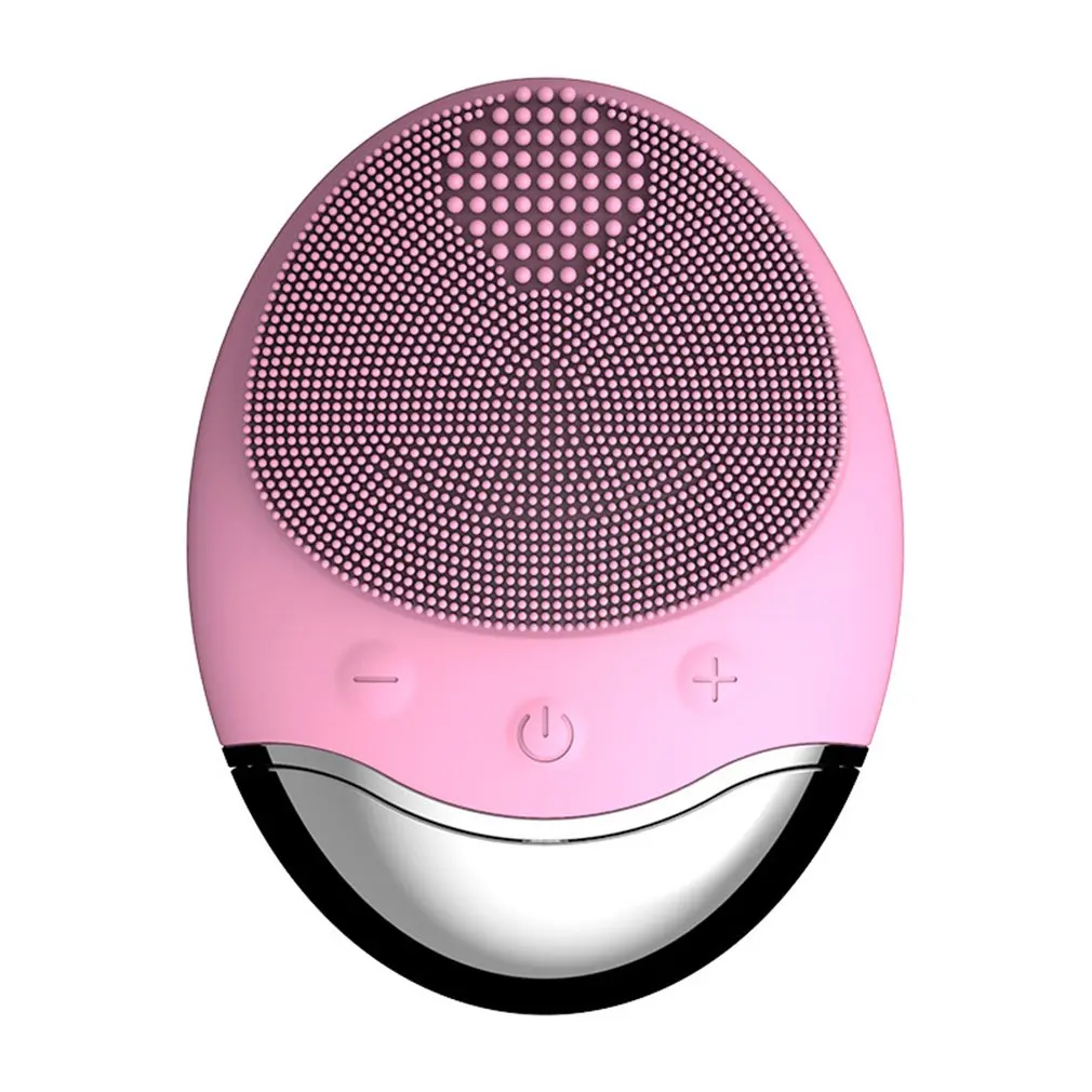 

Facial Cleansing Brush Bamboo Carton Silicone Ultrasonic Face Cleanser Usb Rechargeable Face Massager Pore Cleansing Device