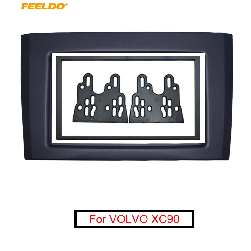 

Автомобильный радиоприемник FEELDO Double DIN/2DIN, фасция для VOLVO XC90 (2002 ~ 2014), радио, DVD, стерео, панель, рамка, комплект установки #5254
