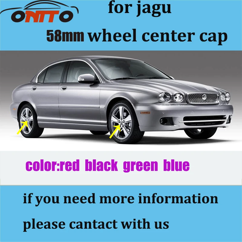 

Good quality 4pcs/20pcs/100pcs of 58MM Red Black Blue Green car emblem wheel Hub Covers Auto label caps for XJ XF XK X-TYPE