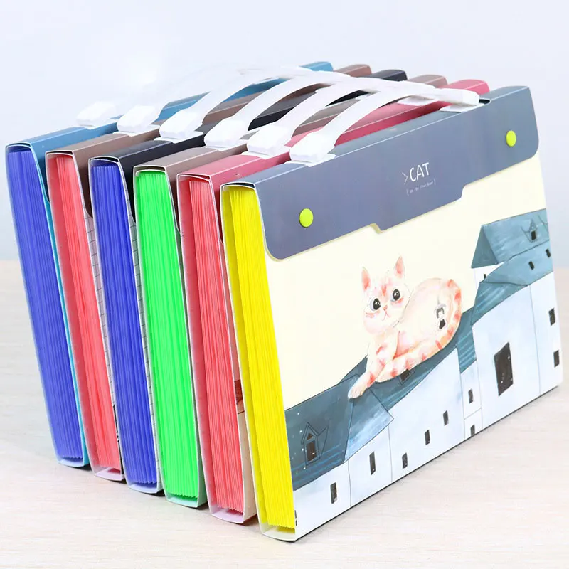 Папка с мультяшным рисунком расширяющийся кошелек органайзер для документов