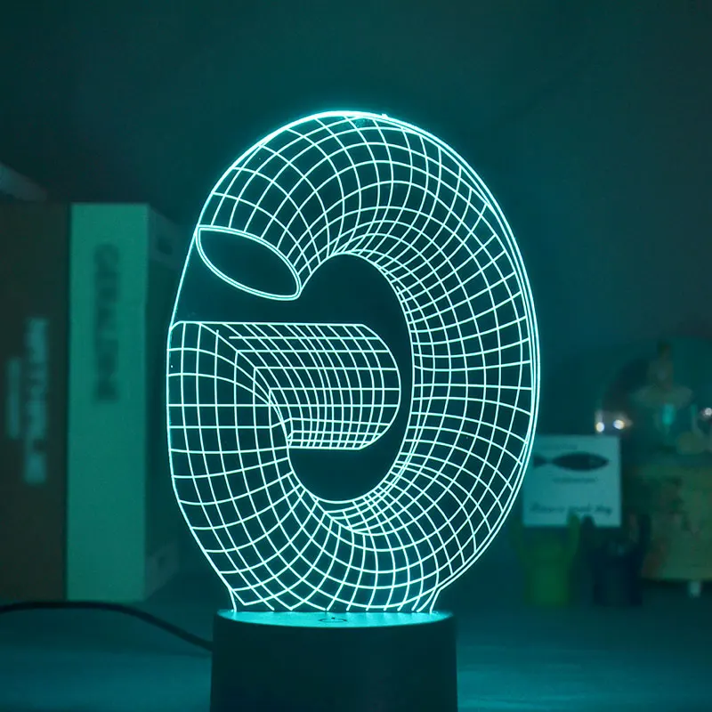 

3D NIGHT LIGHT Big G Anorectal Night Light Smart Bluetooth Audio Phone Control Bedroom Decor Lamps Neon Signs for Room