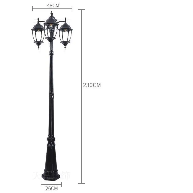 Светодиодная лампа Sokak Lamba Farola в садовом стиле наружная Eclairage Uliczna Lampione