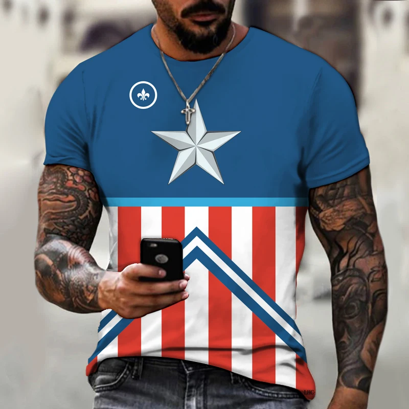 

Fashion Trendy Men's T-shirt, Shirt, Summer New Creative Short-sleeved Oversized T-shirt 6XL O-neck Loose, Versatile And Simple