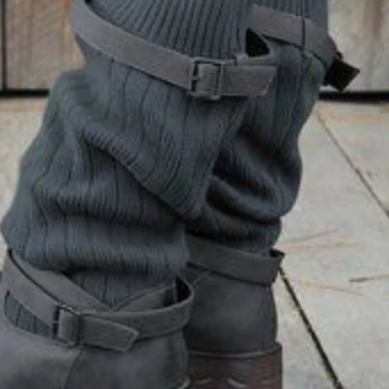 Fujin Europe United States Large Size Boots Dropshipping British Retro Motorcycle Boots Female Belt Buckle Trend Women Boots