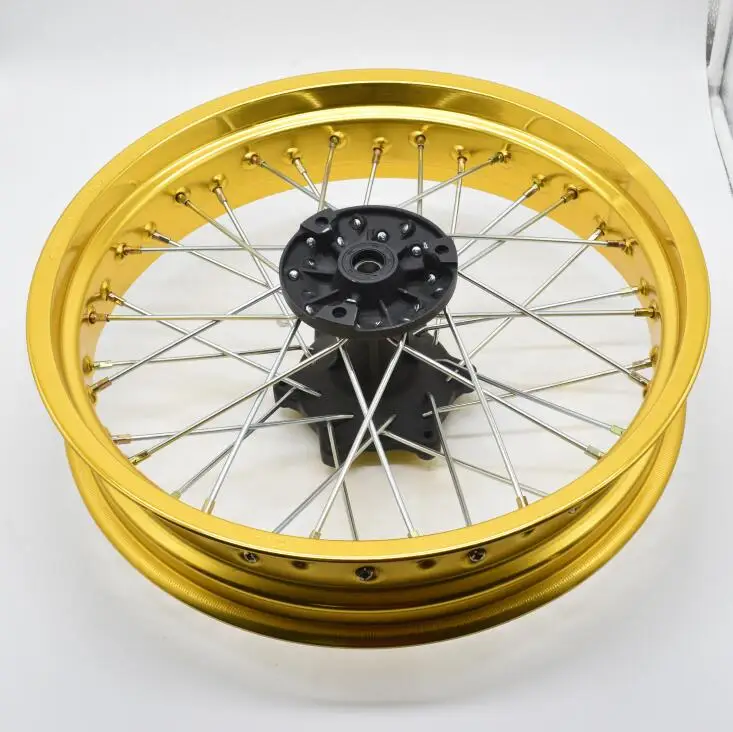 Shineray Tricker 3 5x17 золотой цвет CNC алюминиевый сплав Мотоцикл Внедорожный велосипед