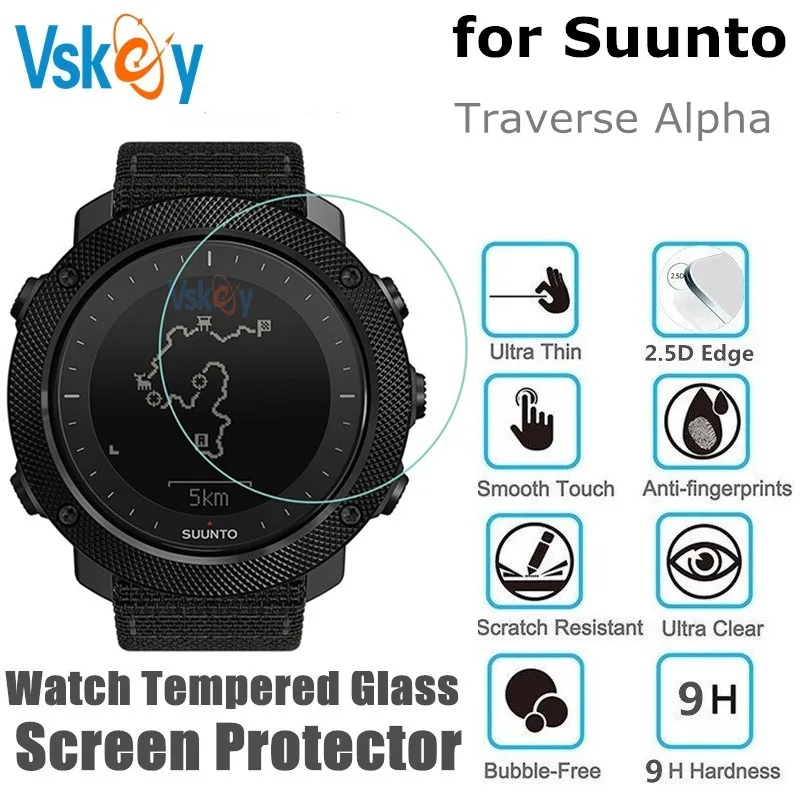 10 шт. закаленное стекло VSKEY для Suunto подачи Альфа защита экрана наручных часов