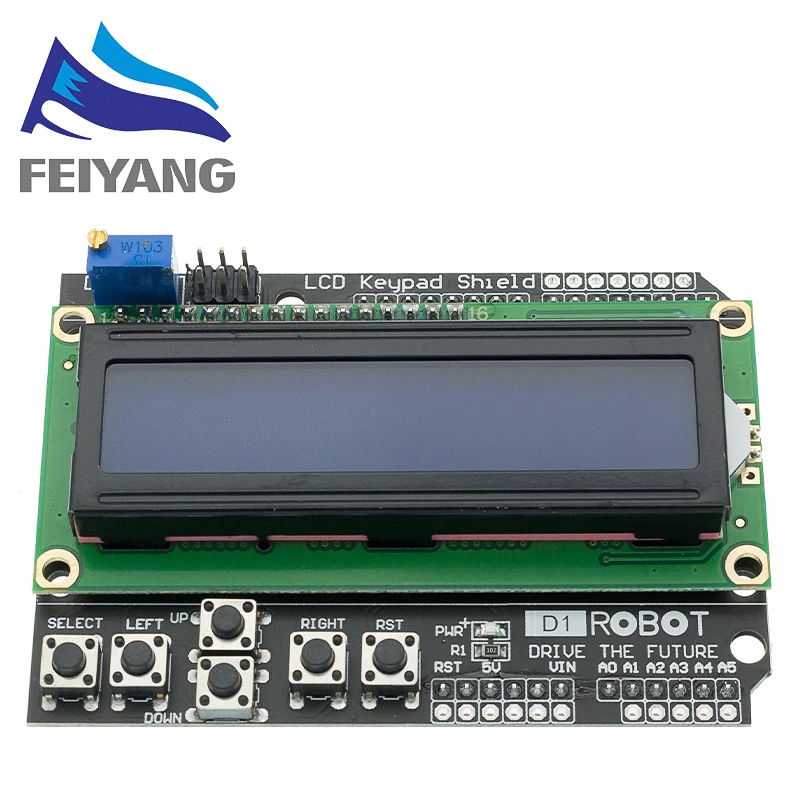 10 шт. 1602 ЖК дисплей модульная клавиатура Щит Duemilanove 16*2 LCD1602|lcd keypad shield|1602 lcdlcd |