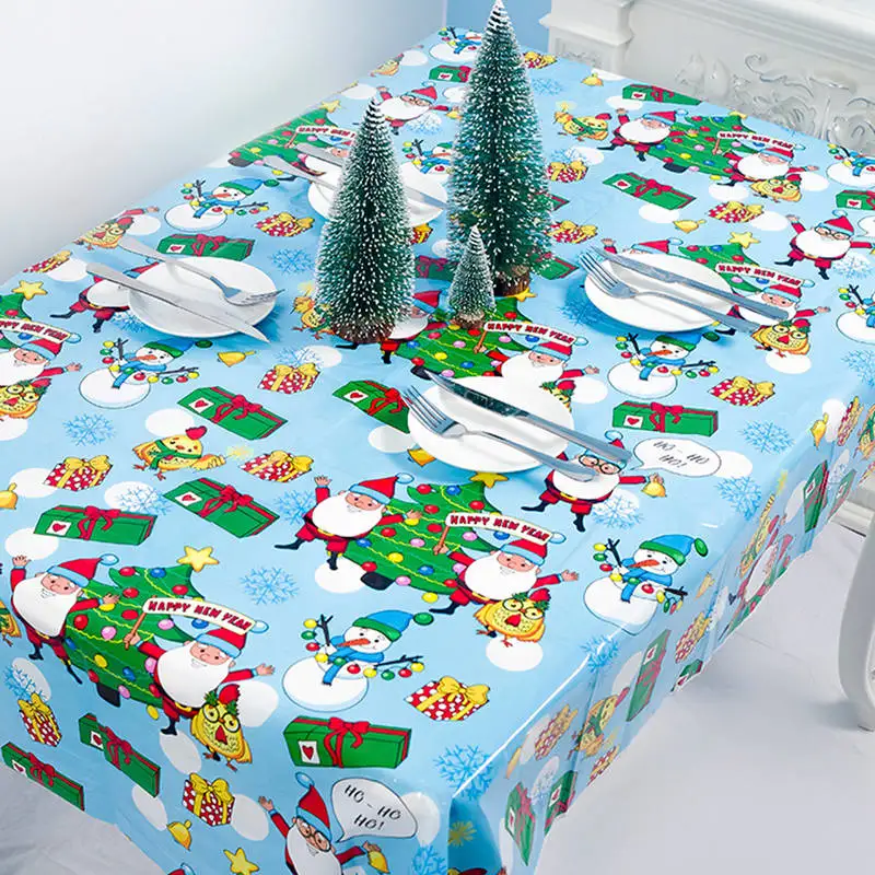 Navidad рождественские украшения для домашнего стола, Рождественская скатерть, прямоугольный Рождественский Декор, новогодняя