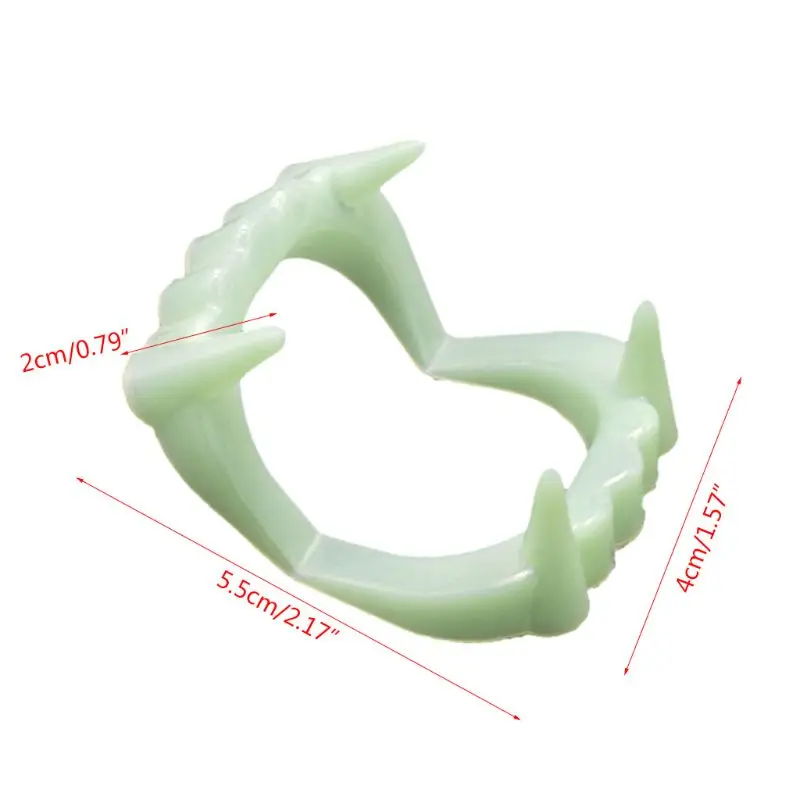 

Glow In The Dark Vampire Fangs Plastic Teeth Costume Accessory Party Favors