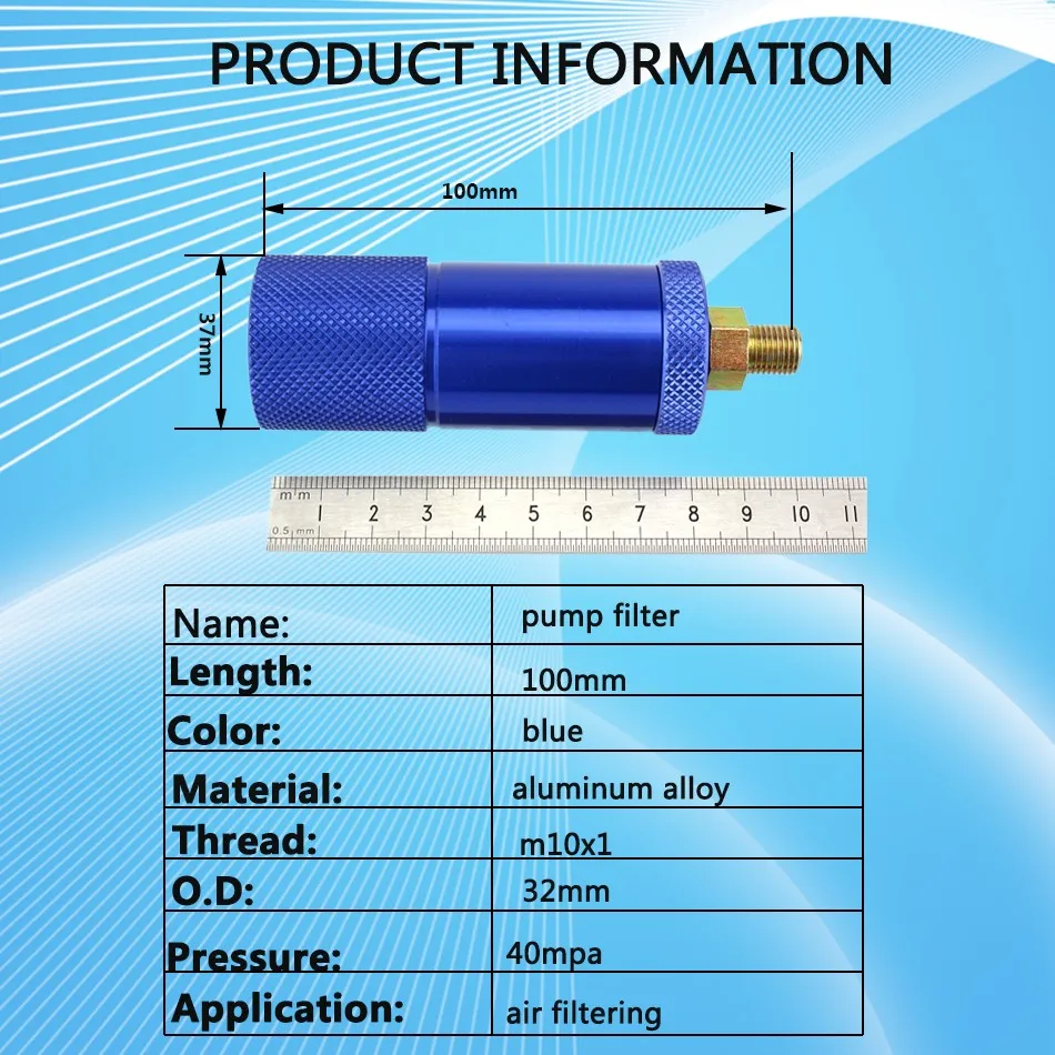 Ручной насос PCP для пейнтбола воздушный фильтр сепаратор воды и масла нитевая