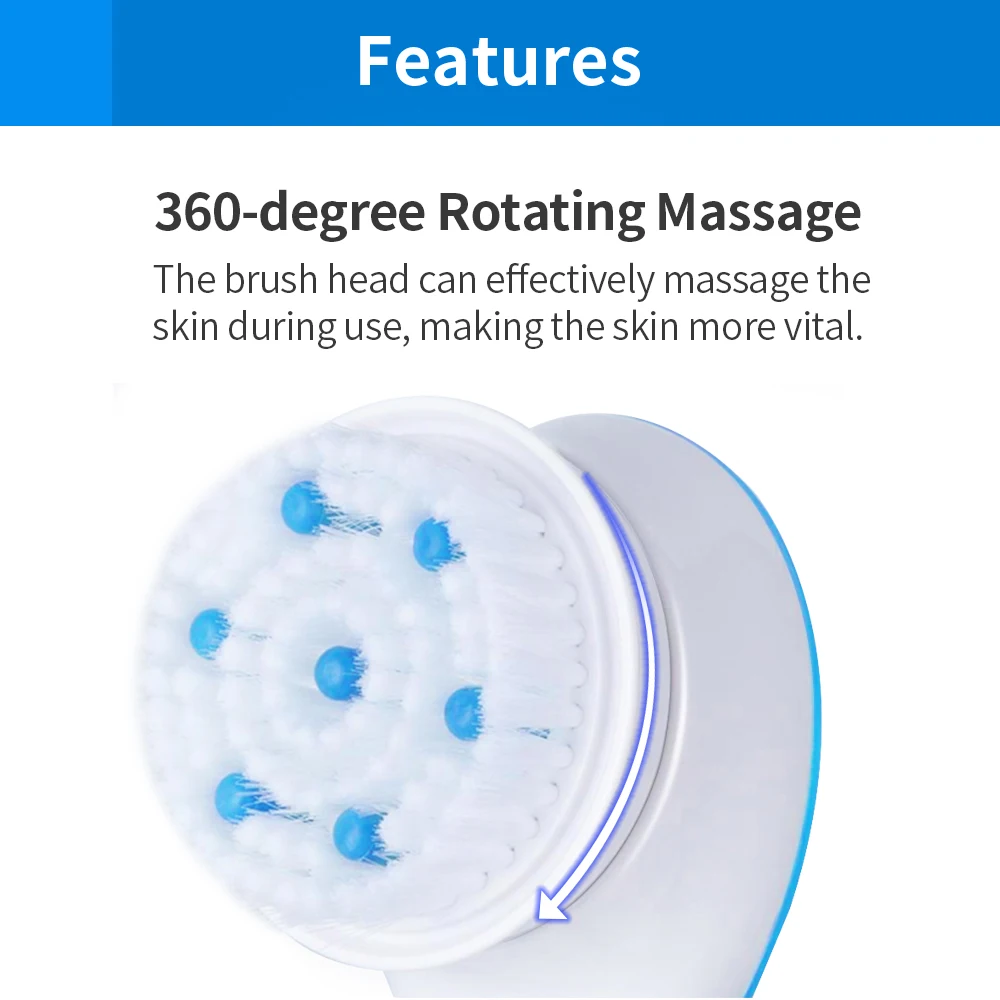 Новинка, spin spa, многофункциональная, с длинной ручкой, трется сзади, для ванны, скруббер, водонепроницаемая, электрическая Массажная щетка для ванны