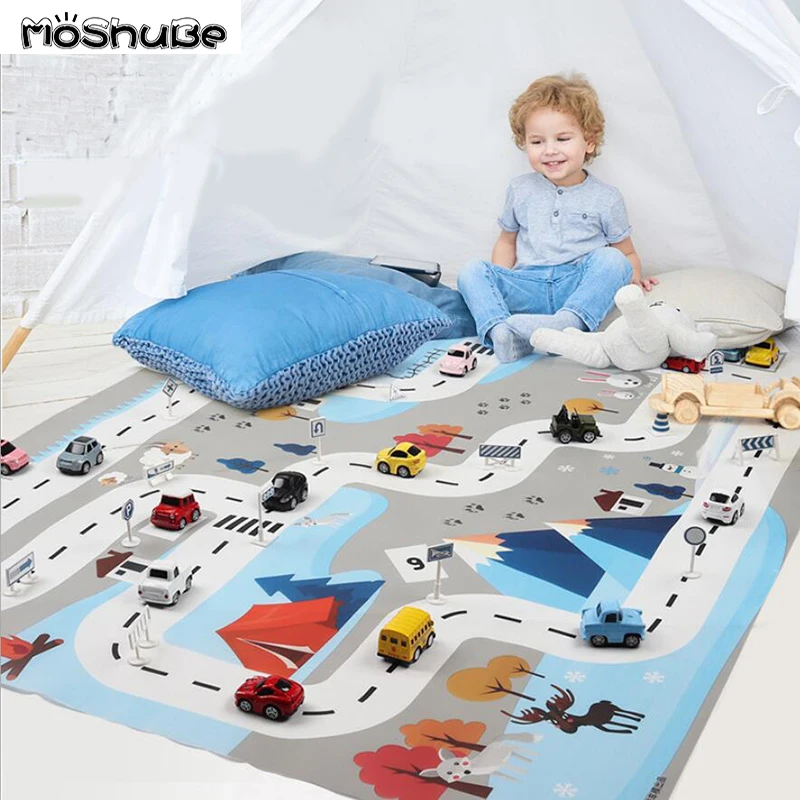 Ins развивающие игрушки скандинавский игровой коврик для тренажерного зала белый