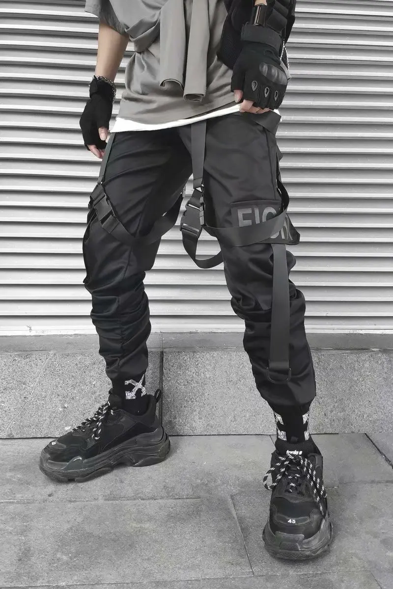 

casual pant mens cargo pant hip hop joggers streetwear fashion sweatpant sportwear pantalon homme 2020 trousers