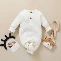 baby onesie white babys rompers new born clothes baby girl 0 to 3 toddler fall newborn clothing knitted romper for boys girls