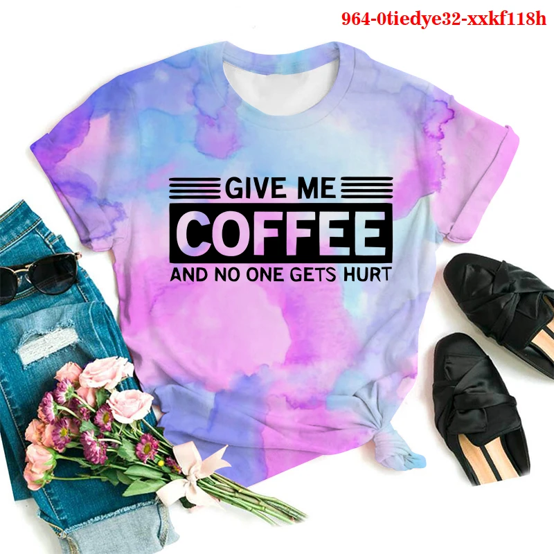 

Letter GIVE ME COFFEE Print Kawaii Clothes Mens 3D T-Shirt Fashion Women Graphic Tops T Shirts Tshirts Summer Tshirt Plus Size