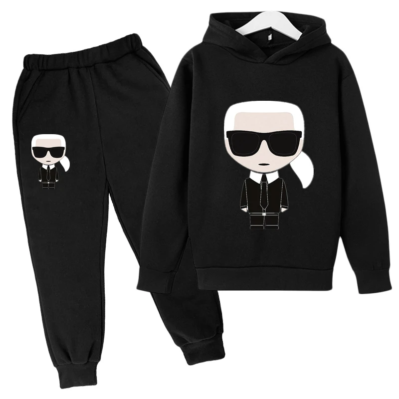 

Hot Sale! 2021 Carl New Children's Clothing Suit Boys Baby Girls Hoodie + Trousers Sports Suit Children Clothes 4-14 Years Old