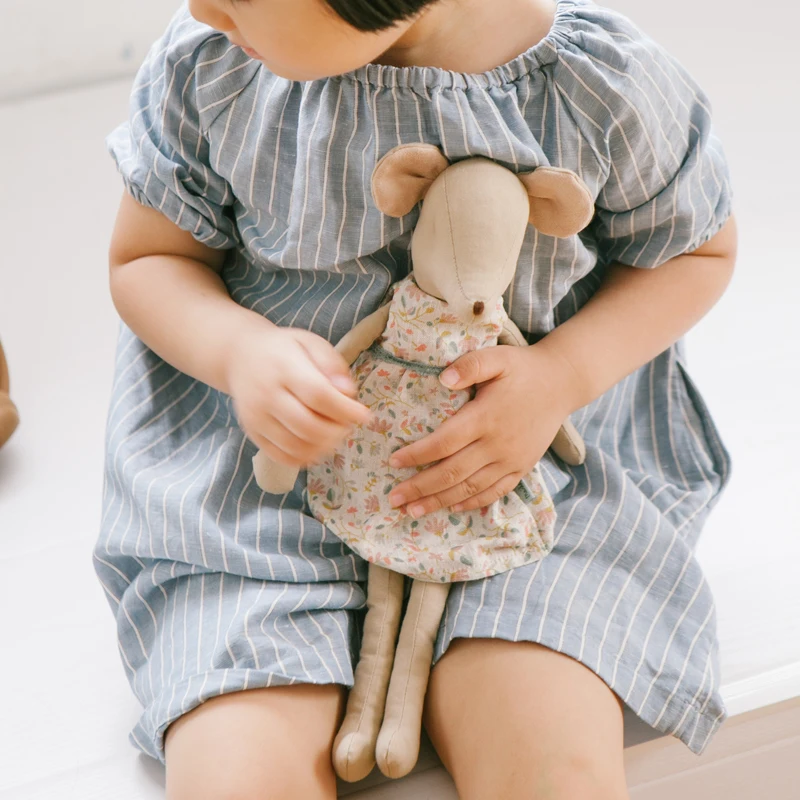 Мягкая хлопчатобумажная ткань для мыши игрушка с искусственными элементами