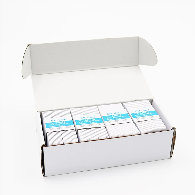 100pcs/lot 125khz EM4200 clamshell rfid card reading range 70 to 100cm for car parking system | Безопасность и защита