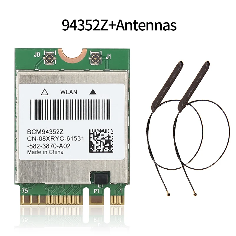 Hackintosh MacOS BCM94352Z DW1560 беспроводная Wifi карта 867 Мбит/с Bluetooth 4 0 двухдиапазонный 2 4G/5G NGFF