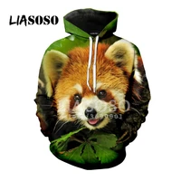 liasoso cute red panda cat leopard animals 3d print women men hooded hoodies sweatshirts pullover harajuku casual hip hop x1111