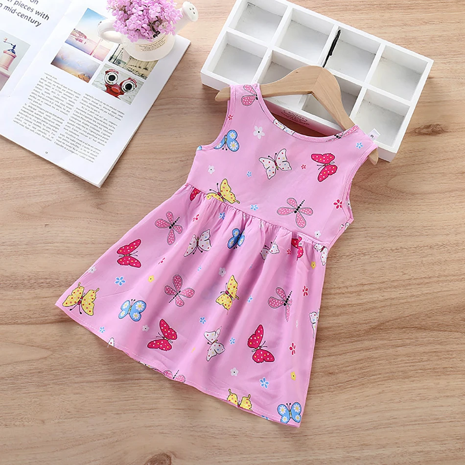 

VOGUEON Summer Unicorn Children Clothing Princess Kids Dresses for Girls Causal Wear Butterfly Dress Baby Girls Dress Vestidos