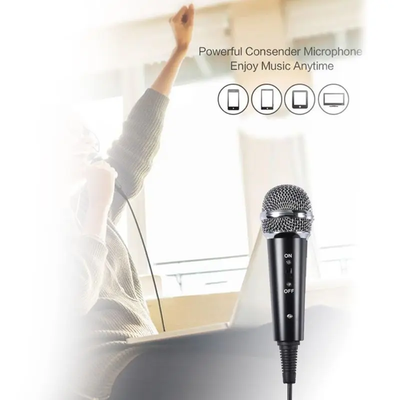 1Set USB Computer Microphone Phone Condenser Mic Stand for Broadcast Interview | Электроника