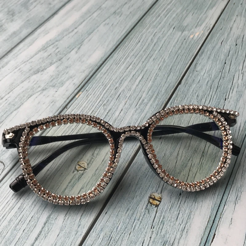 Очки солнцезащитные женские кошачий глаз с прозрачными линзами|Женские очки| |