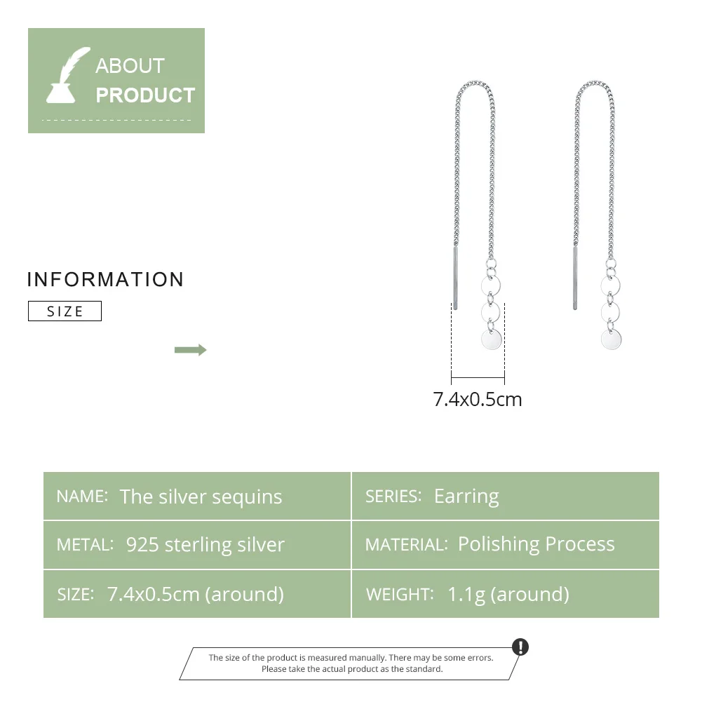 Серьги-подвески женские из серебра 100% пробы с блестками | Украшения и аксессуары