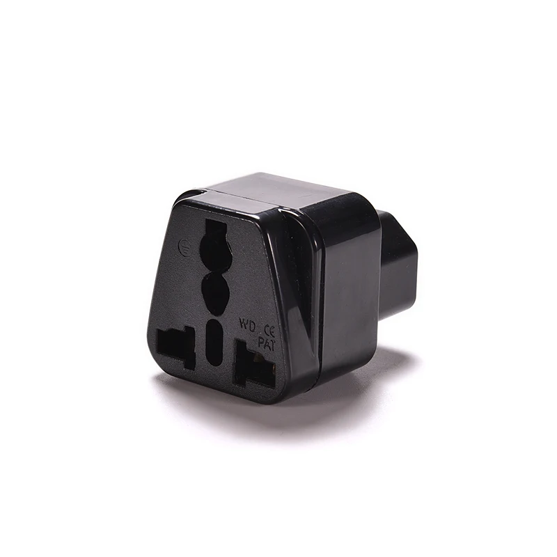 

1PC Black Female Socket To Pro IEC 320 PDU UPS C14 Plug Power Adapter Converter C14 To Universal Socket Adapter