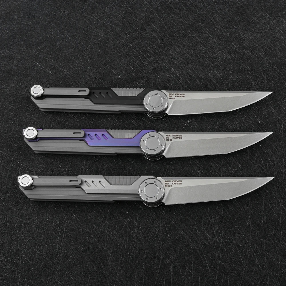 Новинка 2021 нож NOC MT05 KVT шариковый подшипник лезвие M390 титановая ручка ножи для