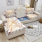 Защитный чехол для мебели, наволочка под мрамор для дивана, эластичный чехол для дивана в гостиную