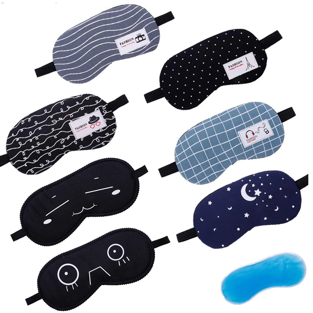 

Хлопковая мягкая маска для сна с удобным охлаждающим компрессом, гелевая дорожная повязка на глаза для отдыха, повязка на глаза, повязка на глаза унисекс, безопасная повязка на глаза