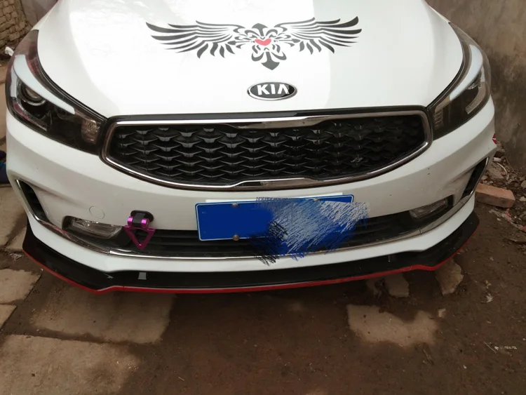 Для KIA K3 Forte 2016 2018 передний бампер диффузор защитный комплект кузова спойлер