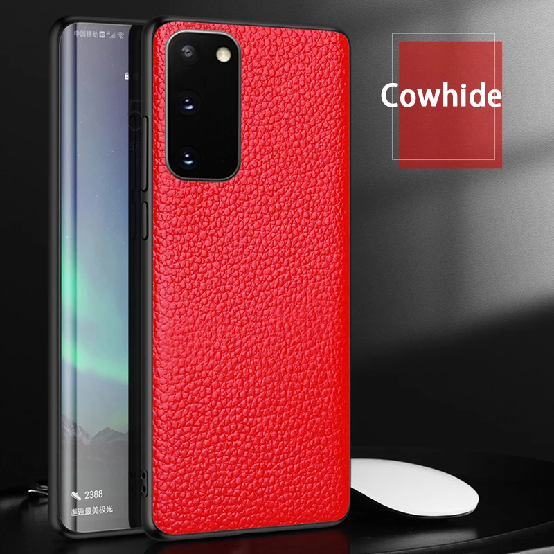 

Phone Case For Samsung S20 Ultra S10 S10e S9 S8 S7 Edge Note 8 9 10 Plus A10 A20 A30 A40 A50 A70 A51 A71 Litchi Texture Cover