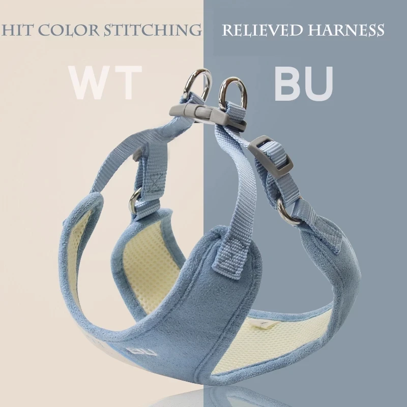 Новое поступление 2020 жилет для собак с поводком регулируемый без тяги
